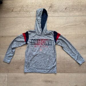 University of Arizona Wildcats Kids Gray Drifit Hoodie - Size XS (6-7)